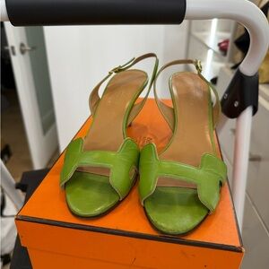 Hermes Oran slingback heels